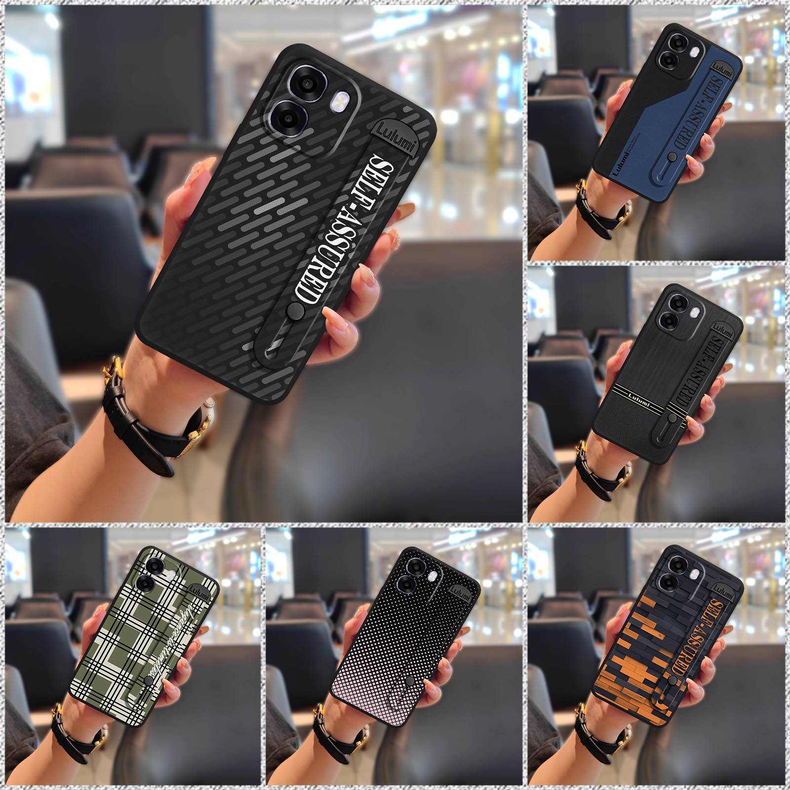 Durable Geometry Phone Case For OPPO A6X 4G Global/5G Global Masculine Dirt-resistant Phone Holder Nature Anti-dust