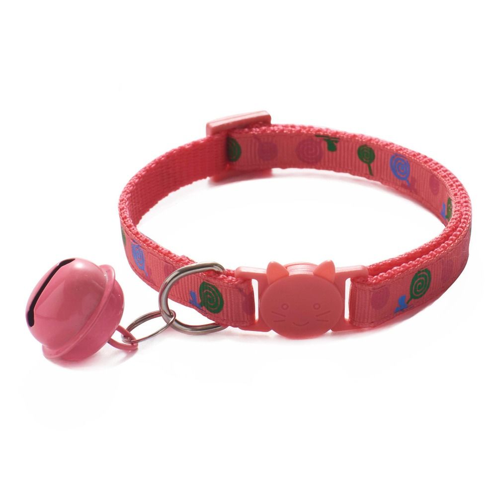Buckle Cartoon Cat Collars Pet Supplies Cute Cat Head Kitten Necklace Adjustable Small Dog Collar
