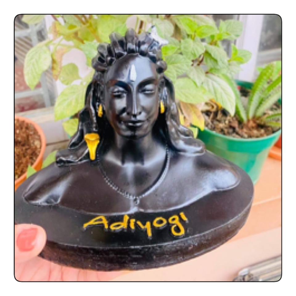 Adiyogi Shiva Statue for Car Dashboard, Pooja & Gift, Mahadev Murti Idol, Shankara for Home & Office Decor