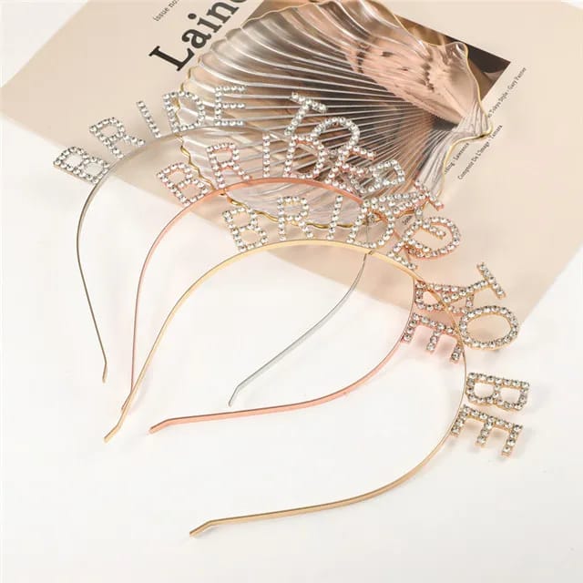 New Design Bride To Be Hairband Crown For Bride To Be Bridal Shower 1Pcs