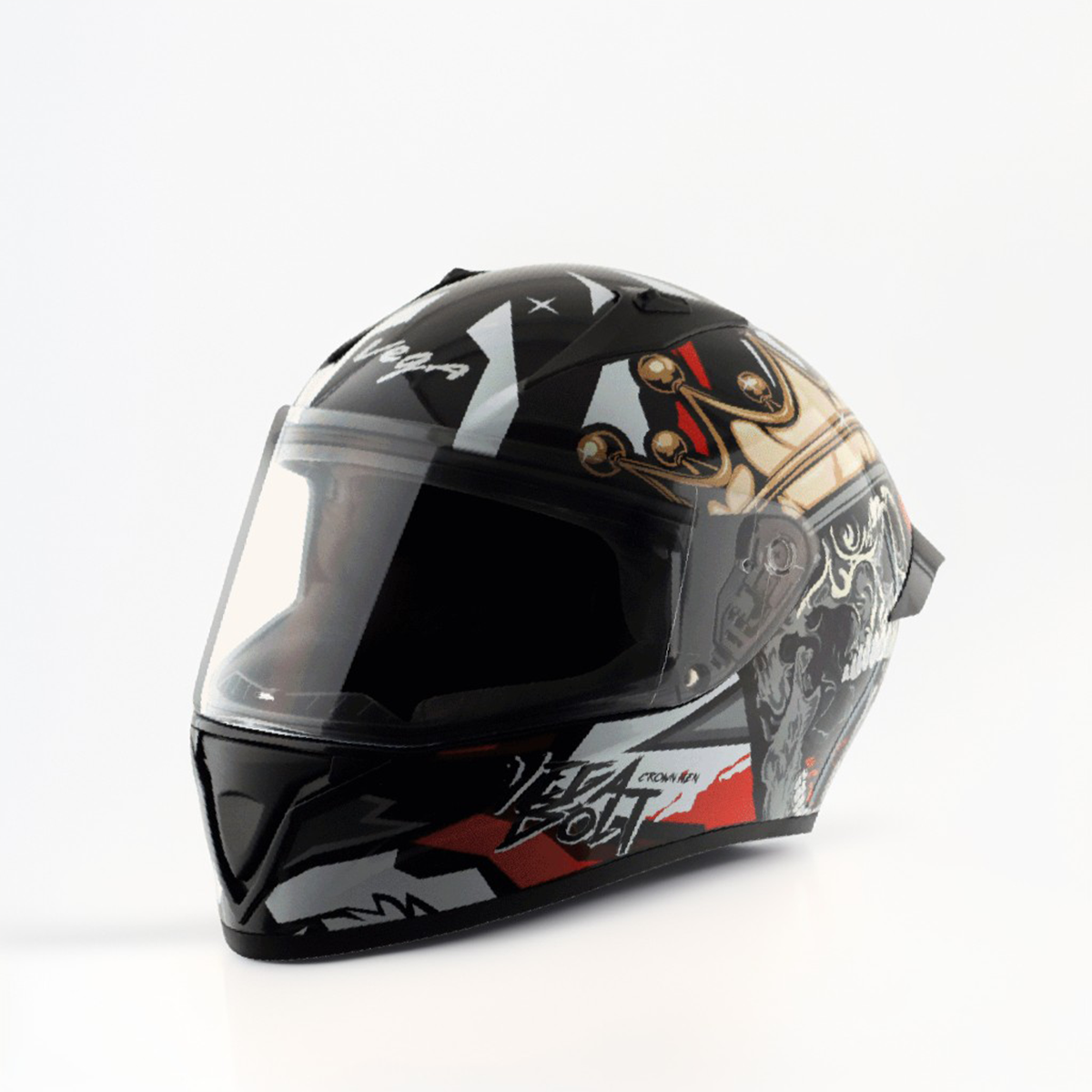 Vega Bolt Crown Men Motorbike Helmet