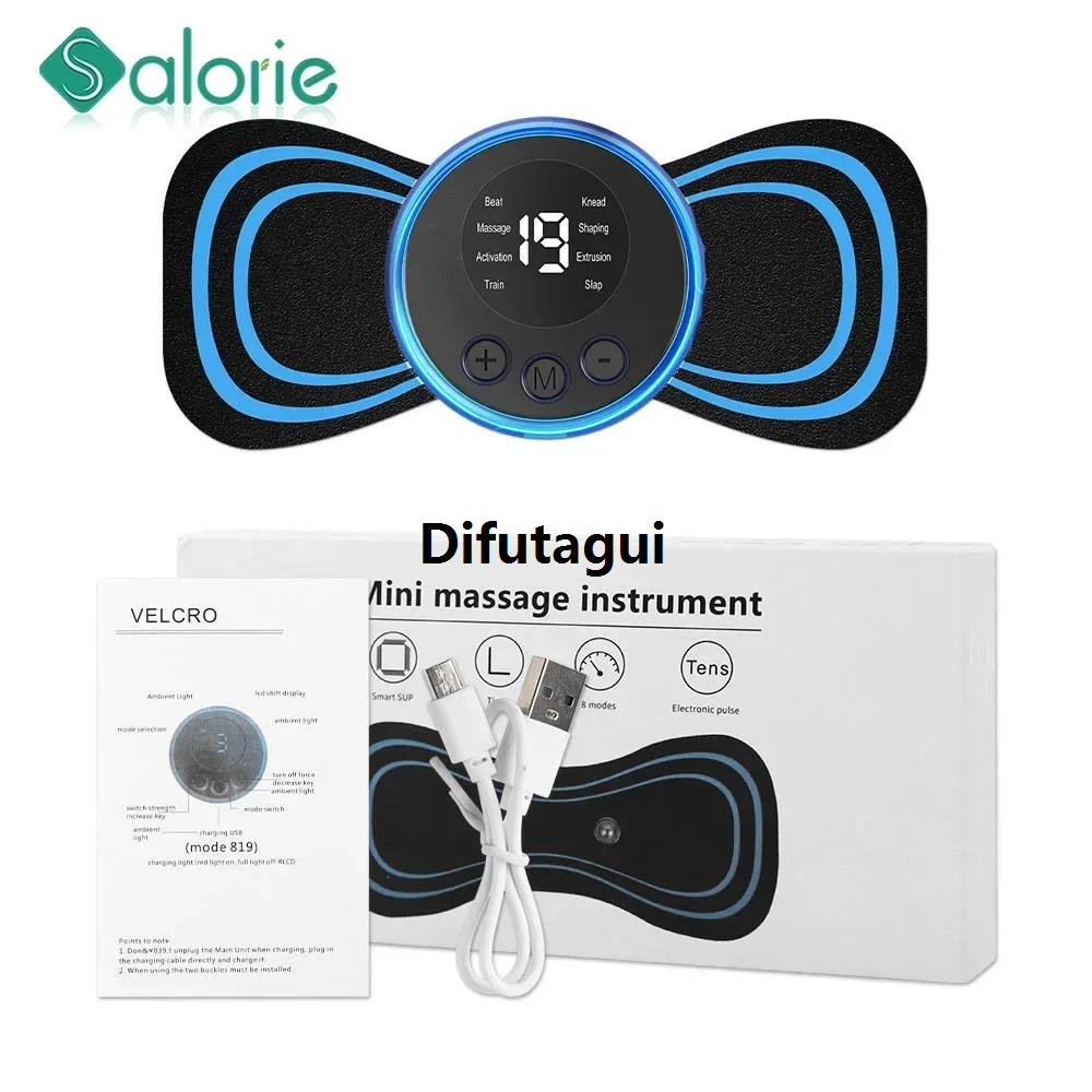 Difutagui EMS TENS Neck Massager Rechargeable Electric Neck Massage Cervical Fifty percent discount Vertebra Massage Patch for Muscle Pain Relief Dropshipping