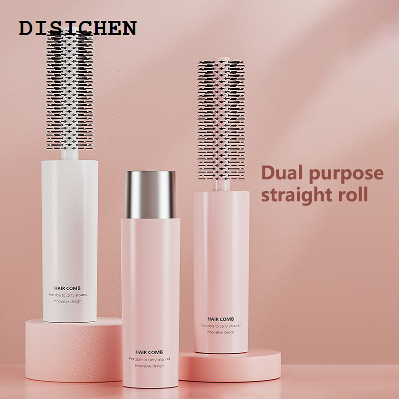 DISICHEN Hot Selling Round Curly Hair Brush Portable Telescopic Curling Hairdressing Comb Integrated For Blow Dryer Salon Beauty Hair Styling Tool