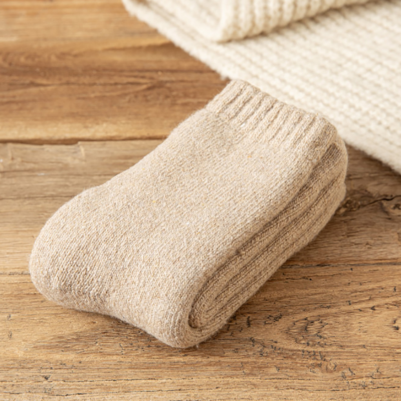 HOT 1 Pairs Men Women Wool Socks Couples Solid Color Large size Heavy Winter Snow Thermal Cashmere Marino Thickened Terry Loop socks