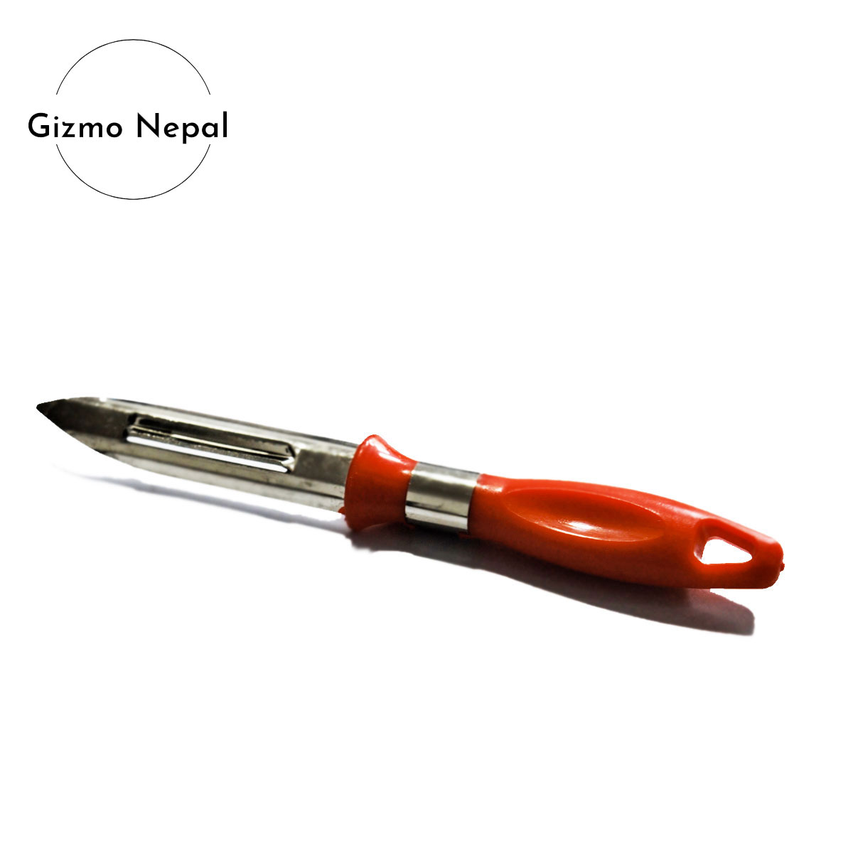 Stainless Steel Potato Skin Peeler with Plastic Handle (Color Assorted)