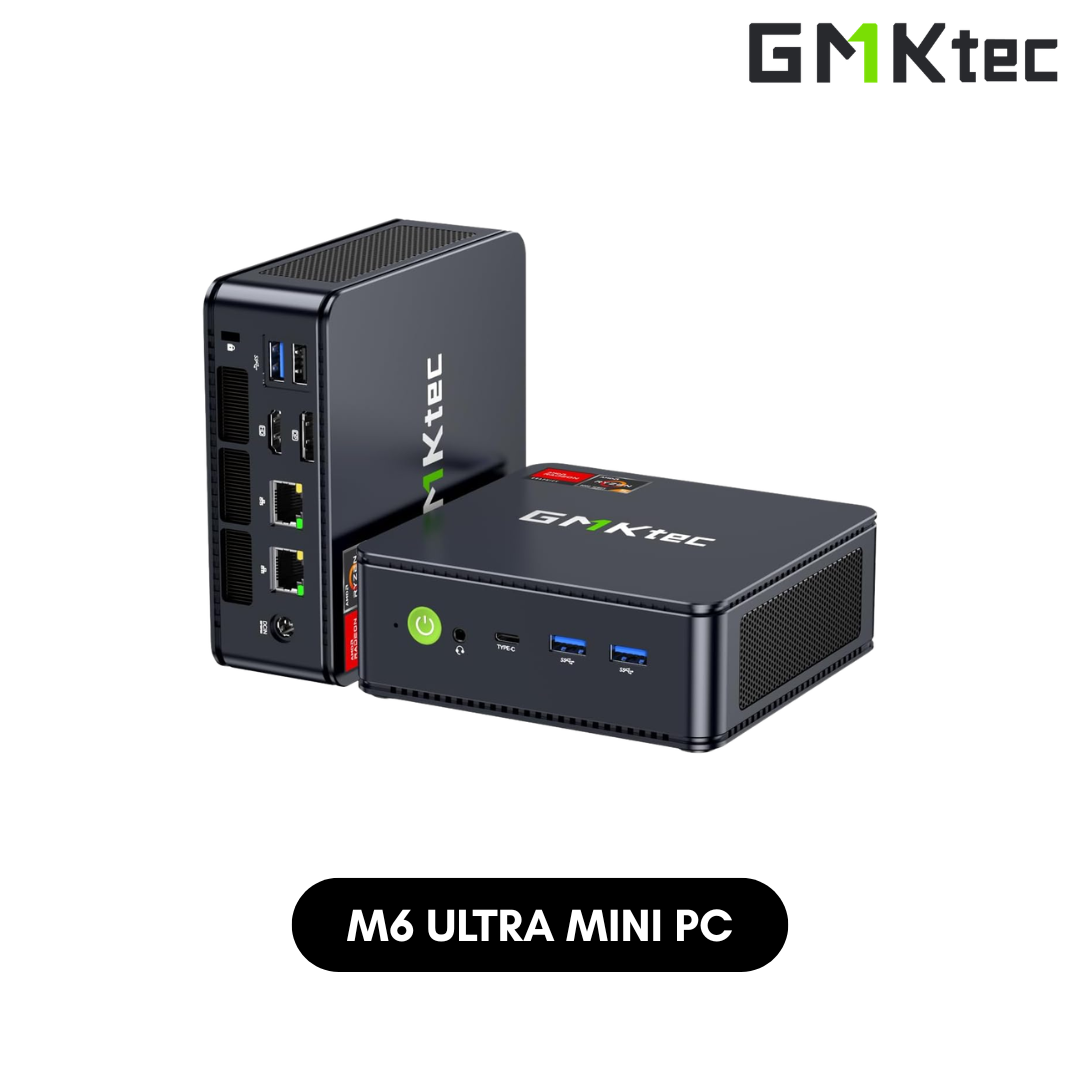 GMKtec NucBox M6 Ultra Mini PC | Computer | Ryzen 5 7640HS | 16GB DDR5 RAM | 512GB M.2 SSD | Wi-Fi 6E | Windows 11 Pro