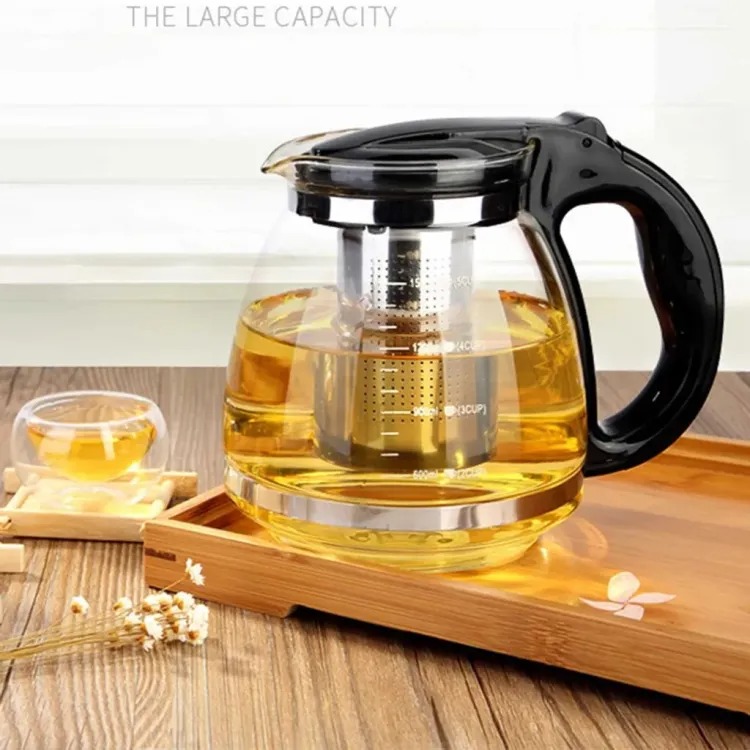 Glass Teapot Tea Strainer Tea Maker Teapot Glass Jug 100ml Stainless Steel Strainer
