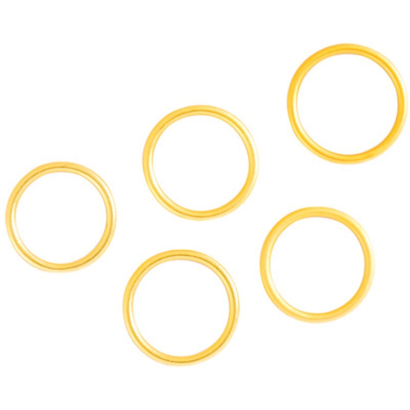 【New arrival】Color-free ring ancient method inheritance solid ring female matte matte plain ring smooth source