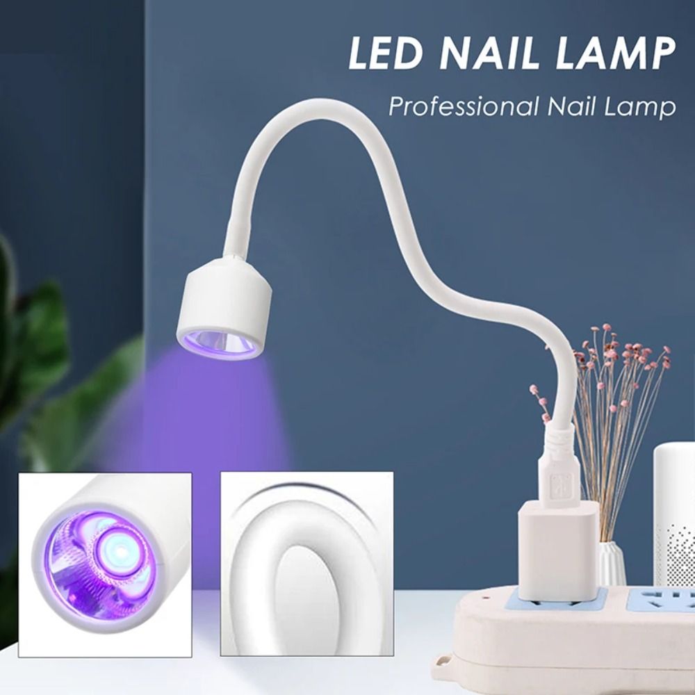 Portable Foldable UV LED Nail Lamp Quick Dry 360 Degree Adjustable Gel Polish Dryer USB Powered Mini Handheld Nail Dryer Nail DIY