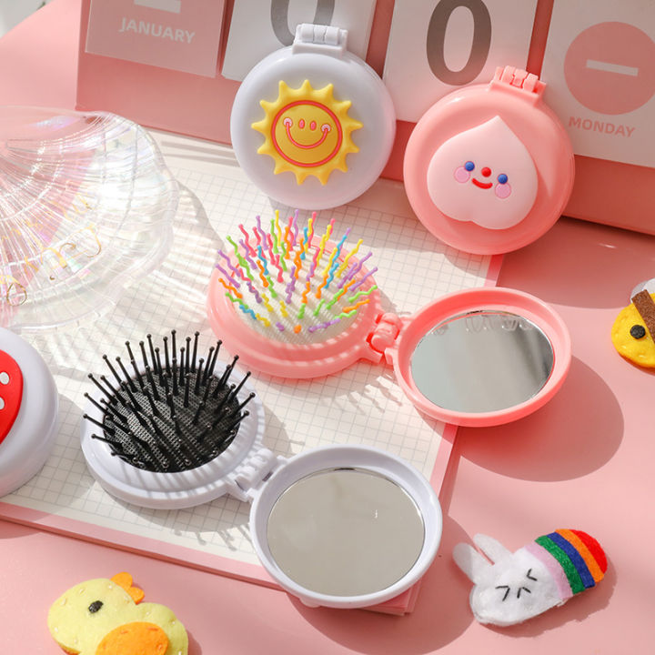 Plastic Baby Comb with Mirror