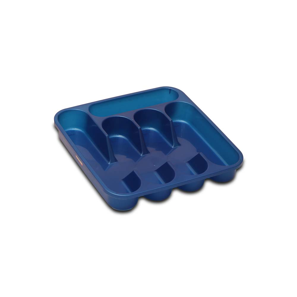 KPS Multipurpose Multicolored Plastic Highly Durable Washable Kitchen Cutlery Organizer Tray / Stand / Trays