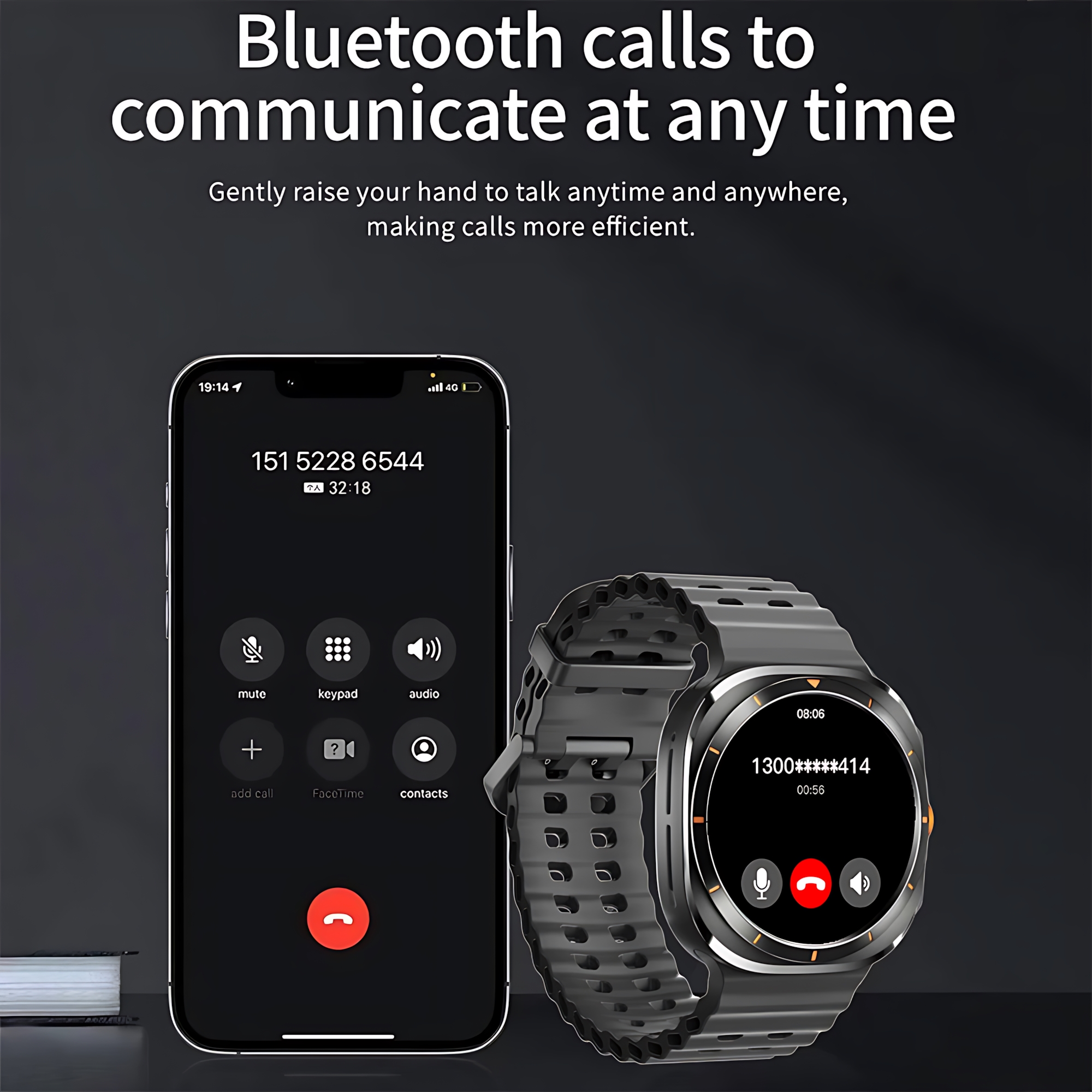 Linman 2025 TF7 Ultra Smartwatch For Men Woman Fitness AI Voice Assist2025 New ant Heart Rate Sports Mode Flashlight Bluetooth Call Smart Watch