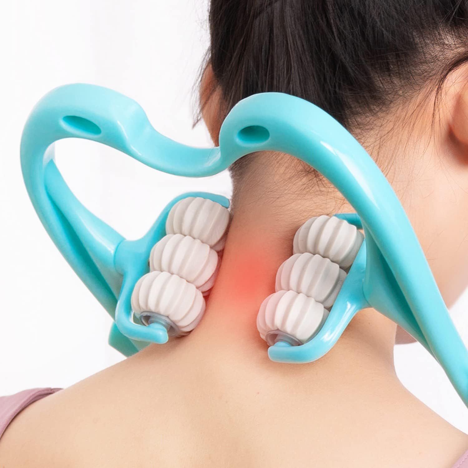 Neck Roller Massager Massage Point for The Relief of deep Tissue Pain in The Neck, Back, Shoulders, and Legs | MIni Neck Roller