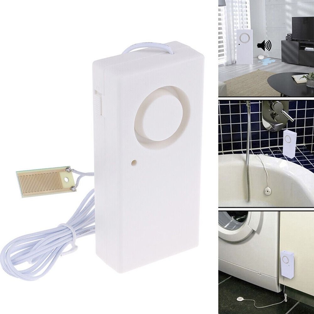 Professional Garage Home Water Leak Sensor Water Leakage Alarm Detector Bath Tub Sink Overflow Detector 120dB
