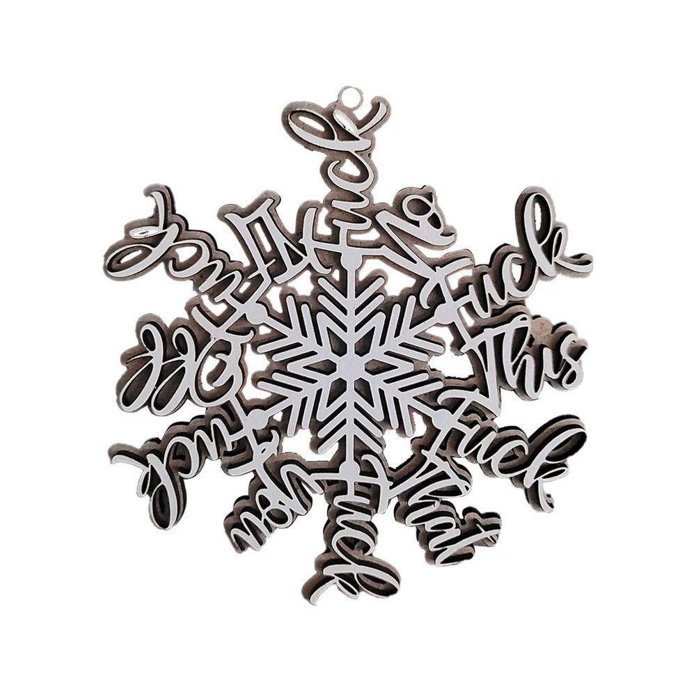 Gift Wood Snowflake Ornaments Pendant Hanging Christmas Tree Hanging Decor Xmas Snowflake Decorations Festival