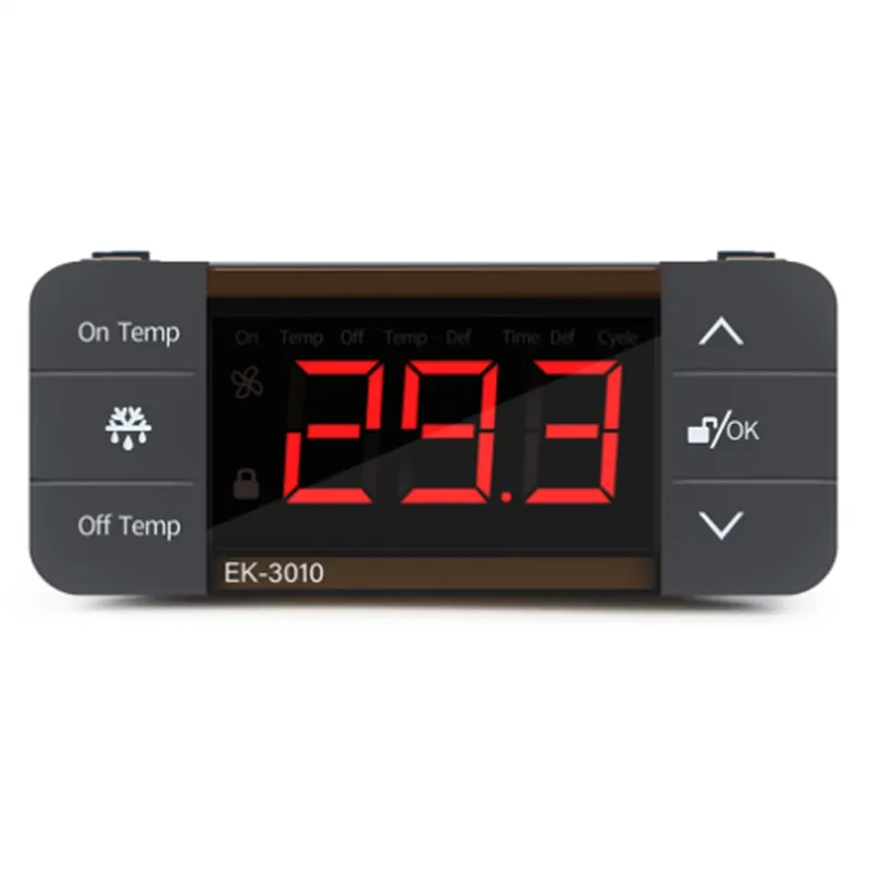 Digital Temperature Controller 220V Cool Heat Switch Refrigerator Refrigeration Defrost Thermostat Sensor(EK-3010) Easy to Use
