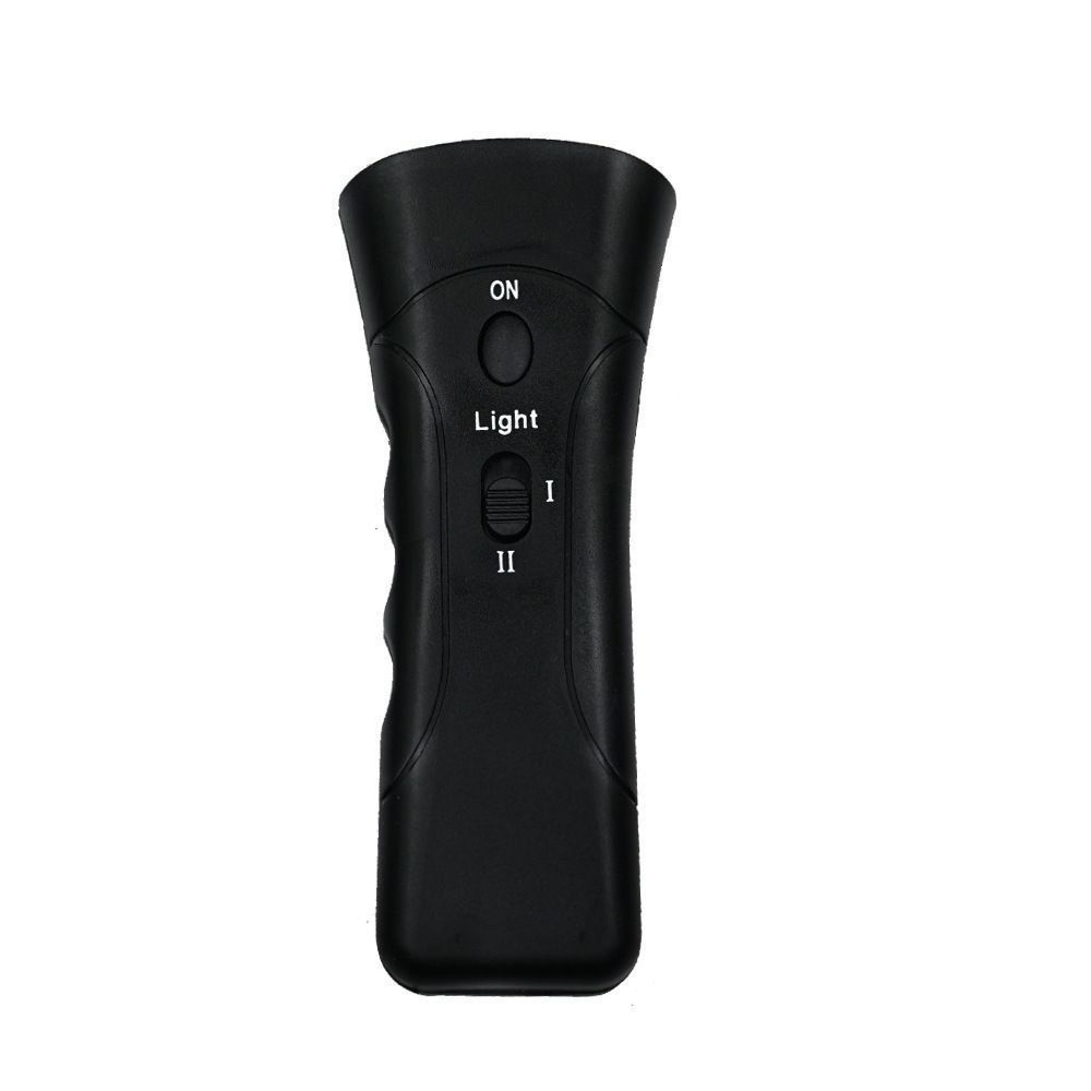 Portable Plastic Ultrasonic Dog Repeller LED Light Ultrasound Dog Anti Barking Equipment Normal Flashlight Without Battery Dog Stop Bark Device Dog Training