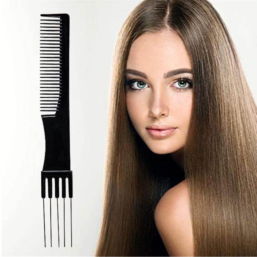 Salon Hair Brush Barber Steel Needle Fork Cosmetic Pin Comb Styling Tools