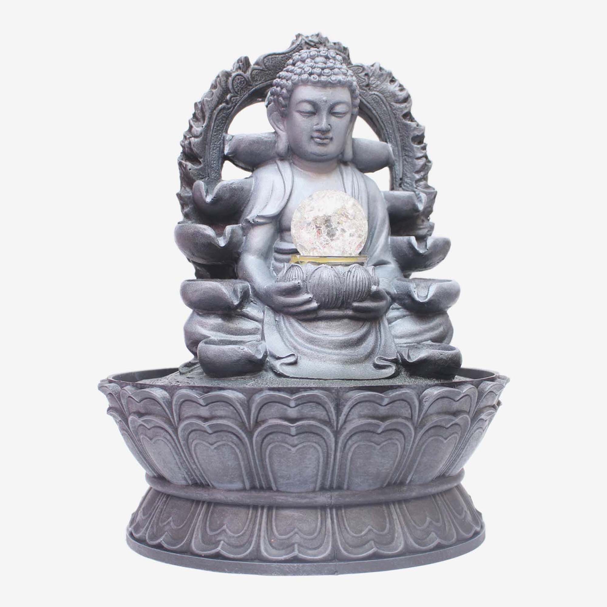 Silver Lord Buddha Design Showpeice