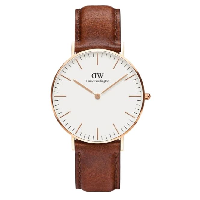 Fashionable Round Dial Brown Leather Belt Quartz Moment Watch For Women || Sold Time Plaza
