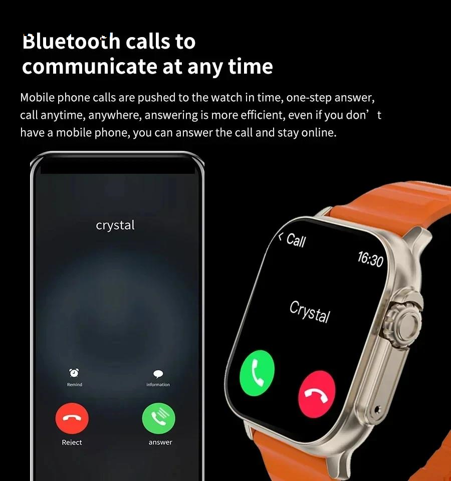 Wenefang New T800 Ultra 3 Smart Watch Men Women Series 8 1.99 AMOLED Screen 2025 Heart Rate Sport Waterproof IWO Ultra 8 Smartwatch 2024