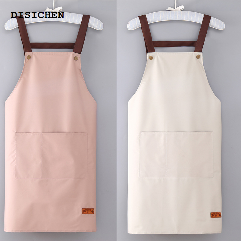 DISICHEN 【2025 Version】 New In Dresses Woman's Evening Dress Adjustable Button Apron Dress With 2 Pockets For Kitchen Cooking Gardening Women Clothing