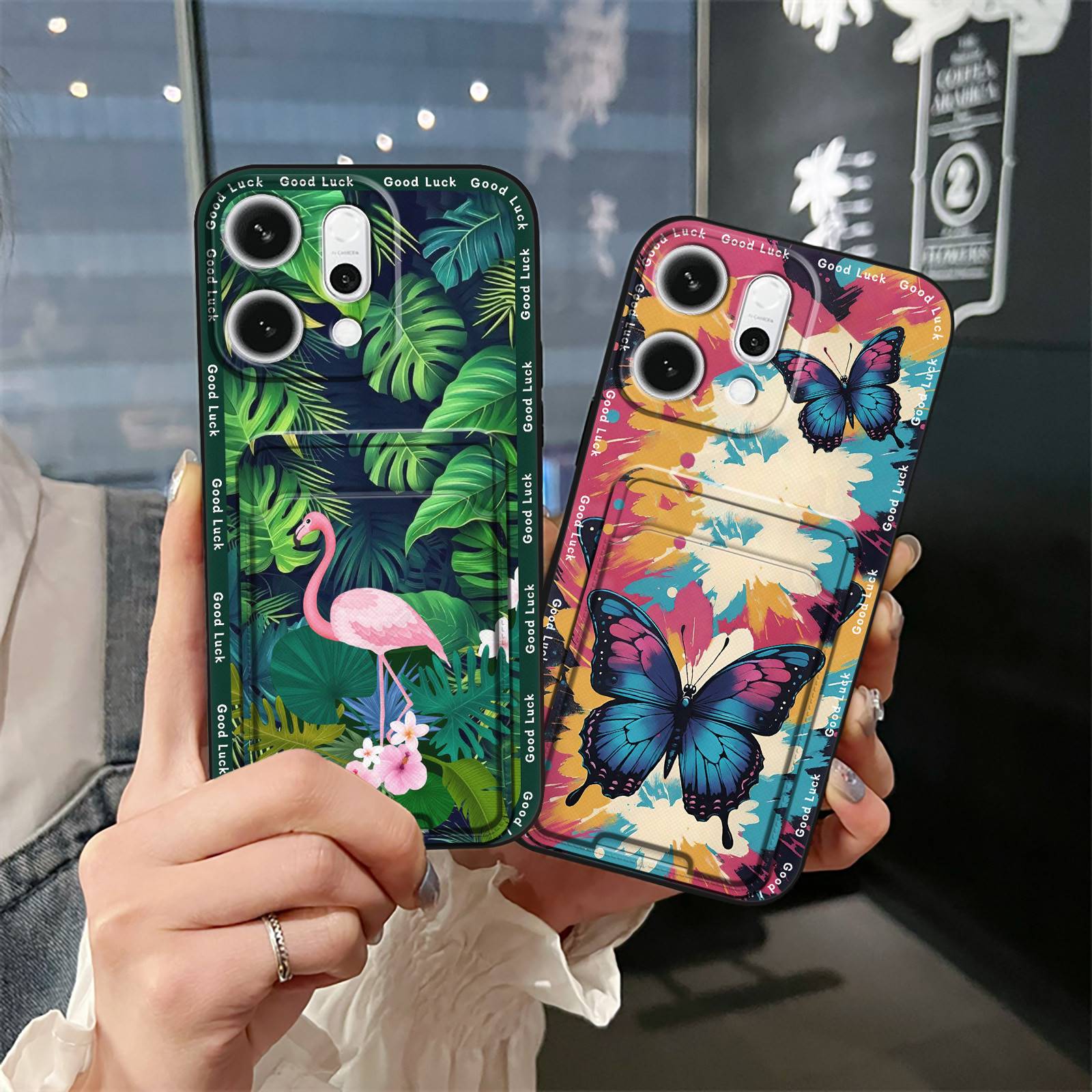 Wristband Protective Phone Case For OPPO Reno14F 5G Shockproof Cute Fashion Design Dirt-resistant Anti-dust Silicone