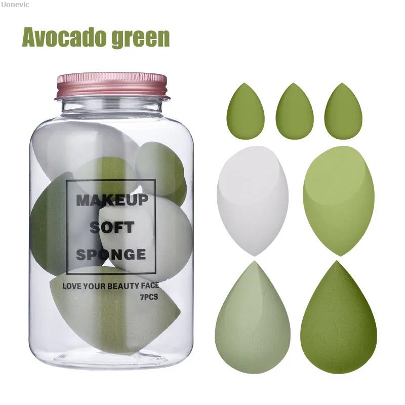 NEW Uonevic Stirring Tools: Puff Powder Powder Facial Beauty Makeup Hot Selling 4/7Pcs Makeup Sponge Set Primer Concealer Makeup