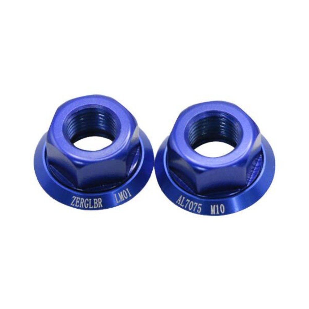 2PCS Durable M10*P1.0 Bicycle Wheel Hub Axle Nuts 7075 Aluminum Alloy Lightweight Bike Hub Nut 2 Colors Bicycle Axle Nut Mountain Bike
