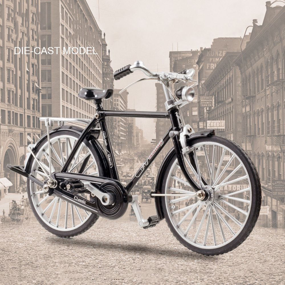 Ornament Children Gifts Diecast Metal :10 Scale Mini Bicycle Miniature Model Retro Bicycle Vintage Bicycle Model Bicycle Model Simulation Bicycle