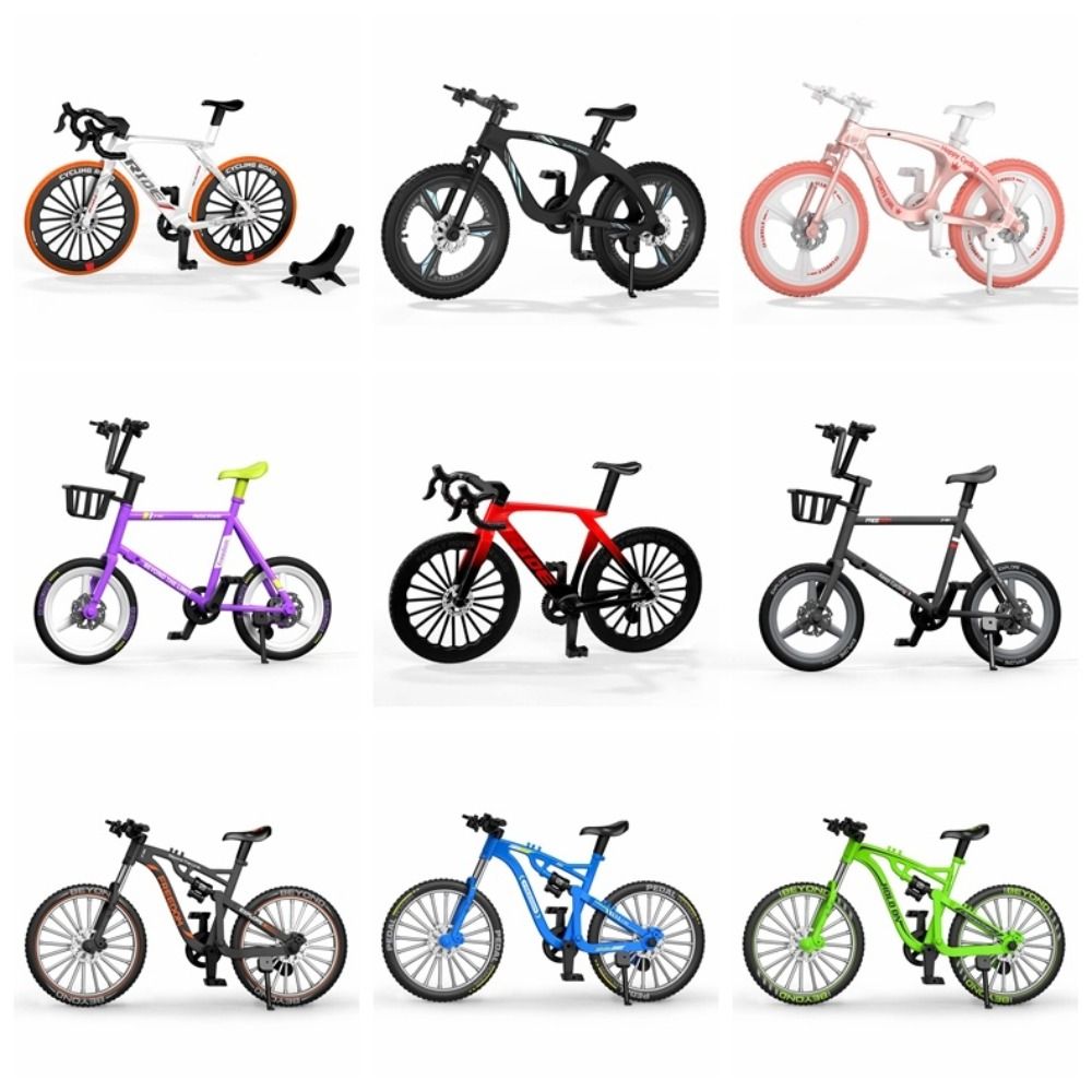 Home Decoration :8 Scale Mini Bicycle Model Racing Metal Simulation Mountain Bike Toy Diecast Ornament Road BMX Bike Model Kids Toy