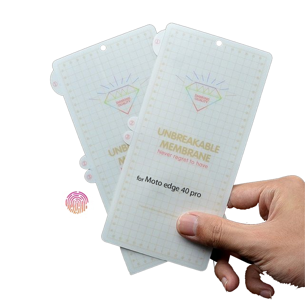 Membrane Film for Motorola Moto Edge 40 Pro / Edge Plus + 2023 - 0.15 mm Unbreakable Screen Protector (Not Glass)