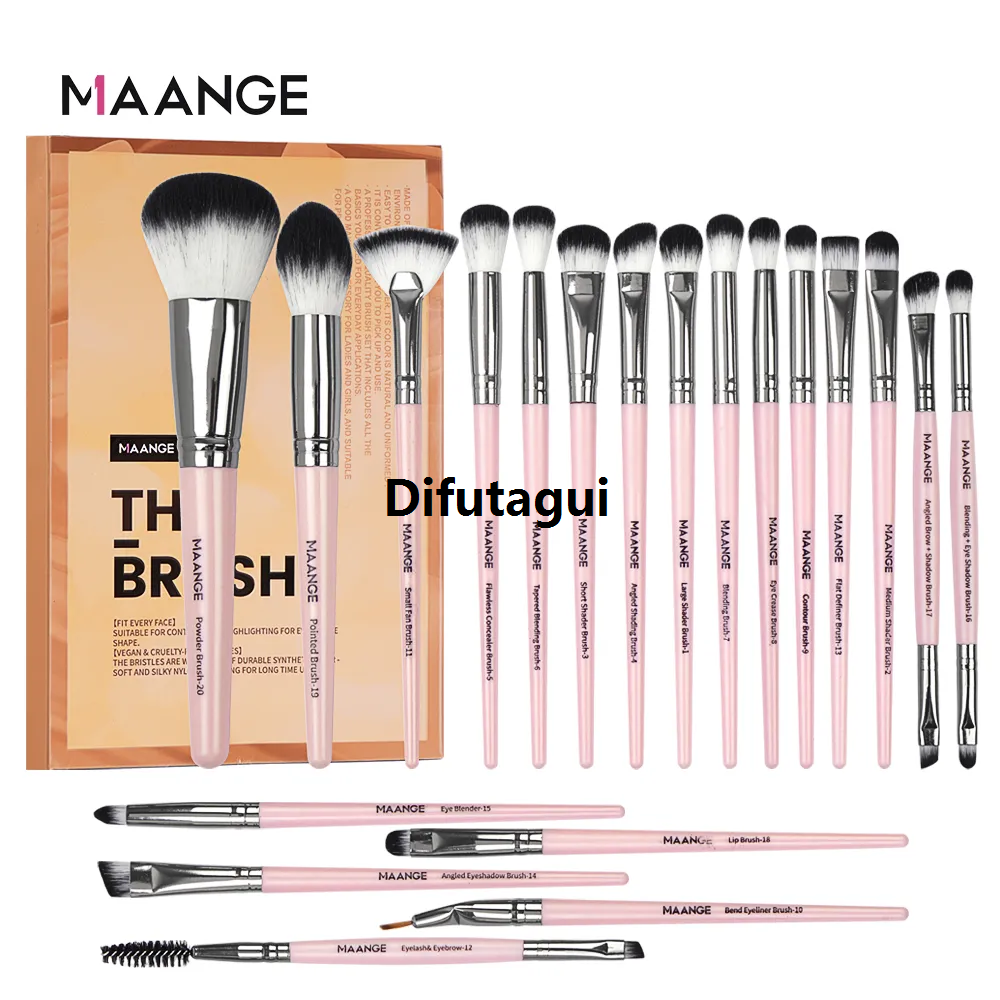 Difutagui FQ+ZH Industry Makeup Brush Set 20 Specialized Luxury MAANGE Makeup Tools MAG5748