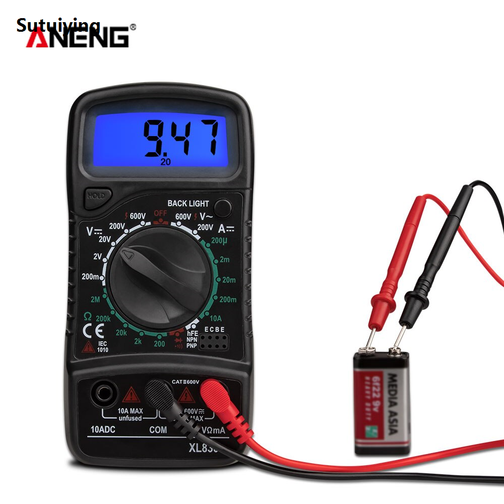 Sutuiying ANENG XL830L Digital Multimeter Multifunctional High Precision Digital New style Display Electrician Resistance Voltage Meter Combination