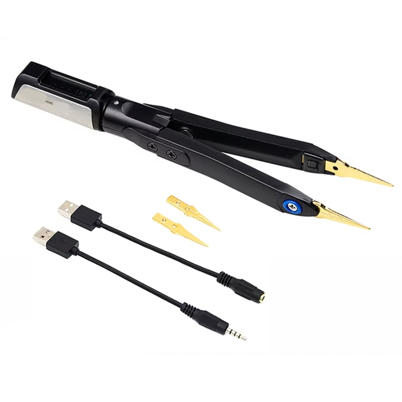 DT71 Intelligent Digital Tweezers Mini SMD Tester LCR Meter Diode Resistor 10KHz Signal Generator Auto Scan OLED Display