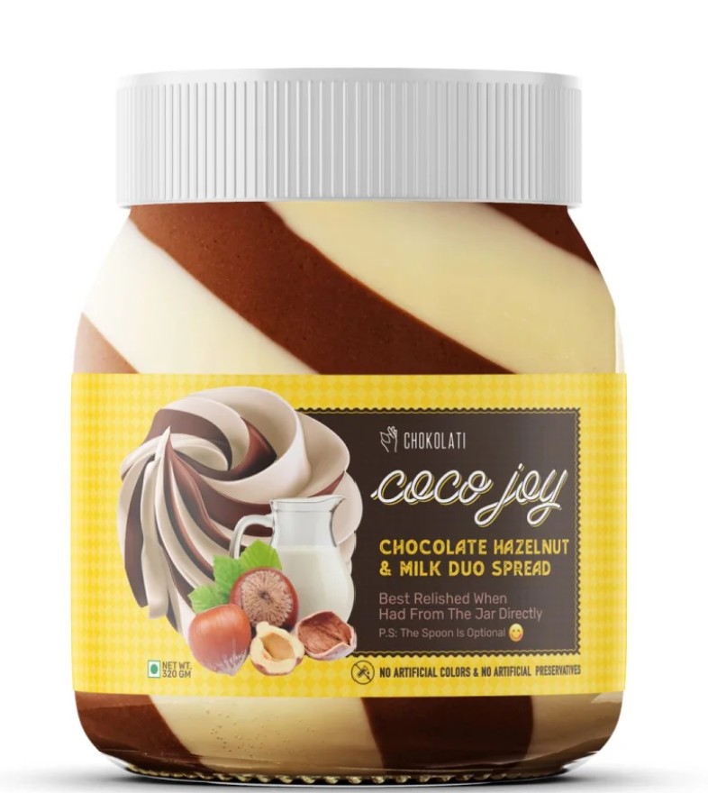 Coco Joy Chocolate Hazelnut & Milk Duo Spread 320gm