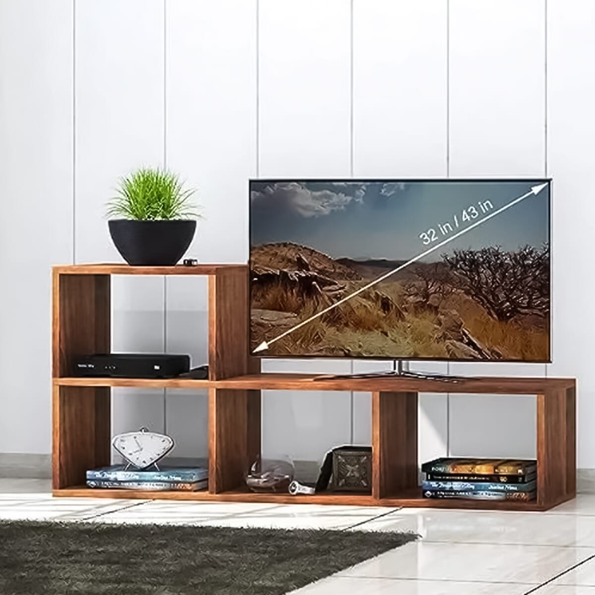 Tv Unit Display Cabinet Storage Rack