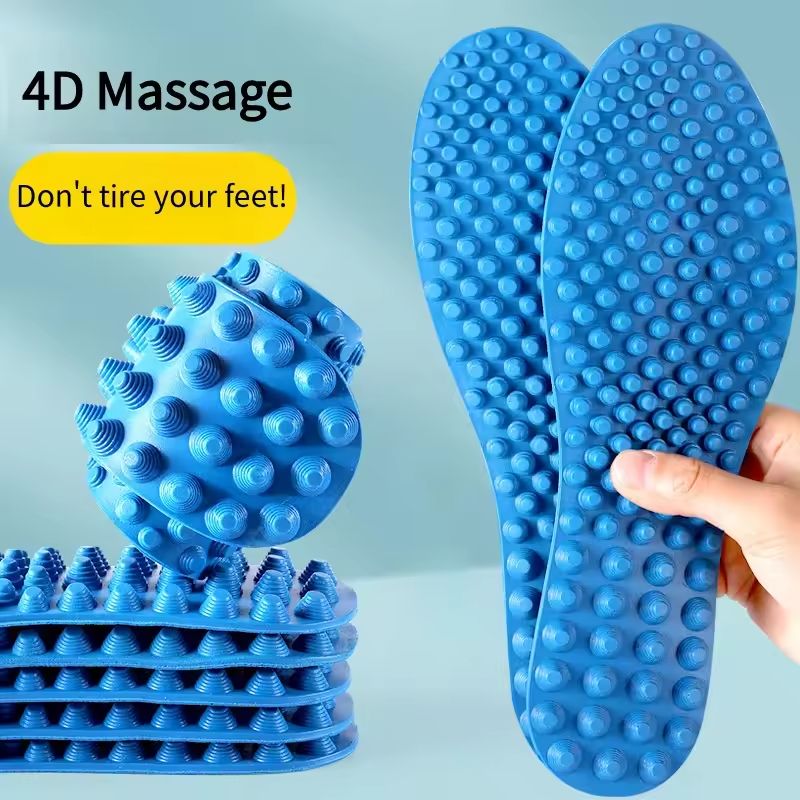 Massage Insoles with Acupressure + Magnetic Therapy | Premium Acupressure Massage Insoles for Men & Women - Pain Relief, Comfort & Breathable Shoe Inserts 1 pair,breathable shoe pads, foot massage insole