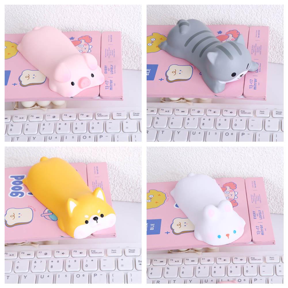 Soft Squ-ishy Desk Micemat Desk Pad Keyboard Pad Cartoon Animal Pattern Wrist Rest Hand Support Wrist Rest Support Non-Slip Pad Mouse Pad