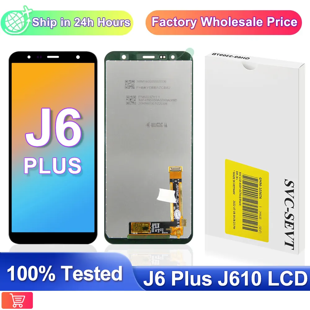 New specials Amoled 6.0'' LCD For Samsung Galaxy J6+ J610 SM-J610F J610FN Display LCD Screen eplacement for Samsung J6 Plus display screen - image 1