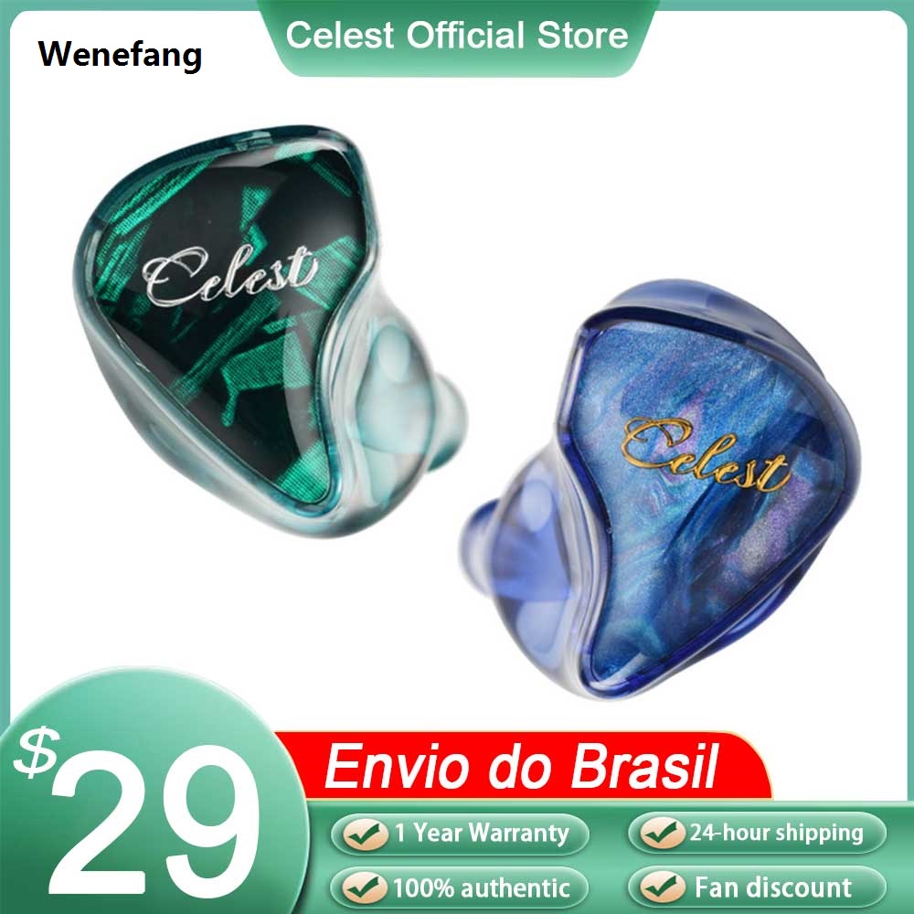 Wenefang Kinera Celest Wyvern Qing In-Ear Earphone Monitor IEMs Wired HiFi Luxury Headphone With Microphone Cable Gaming Earbuds Audio Headset
