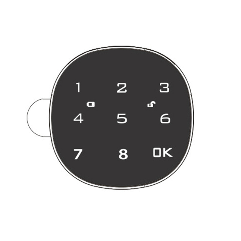 Digital Electronic Smart Mailbox Lock Touch Screen Lock File Iron Steel Desk Cabinet Door Password Keypad Lock Durable Easy to Use