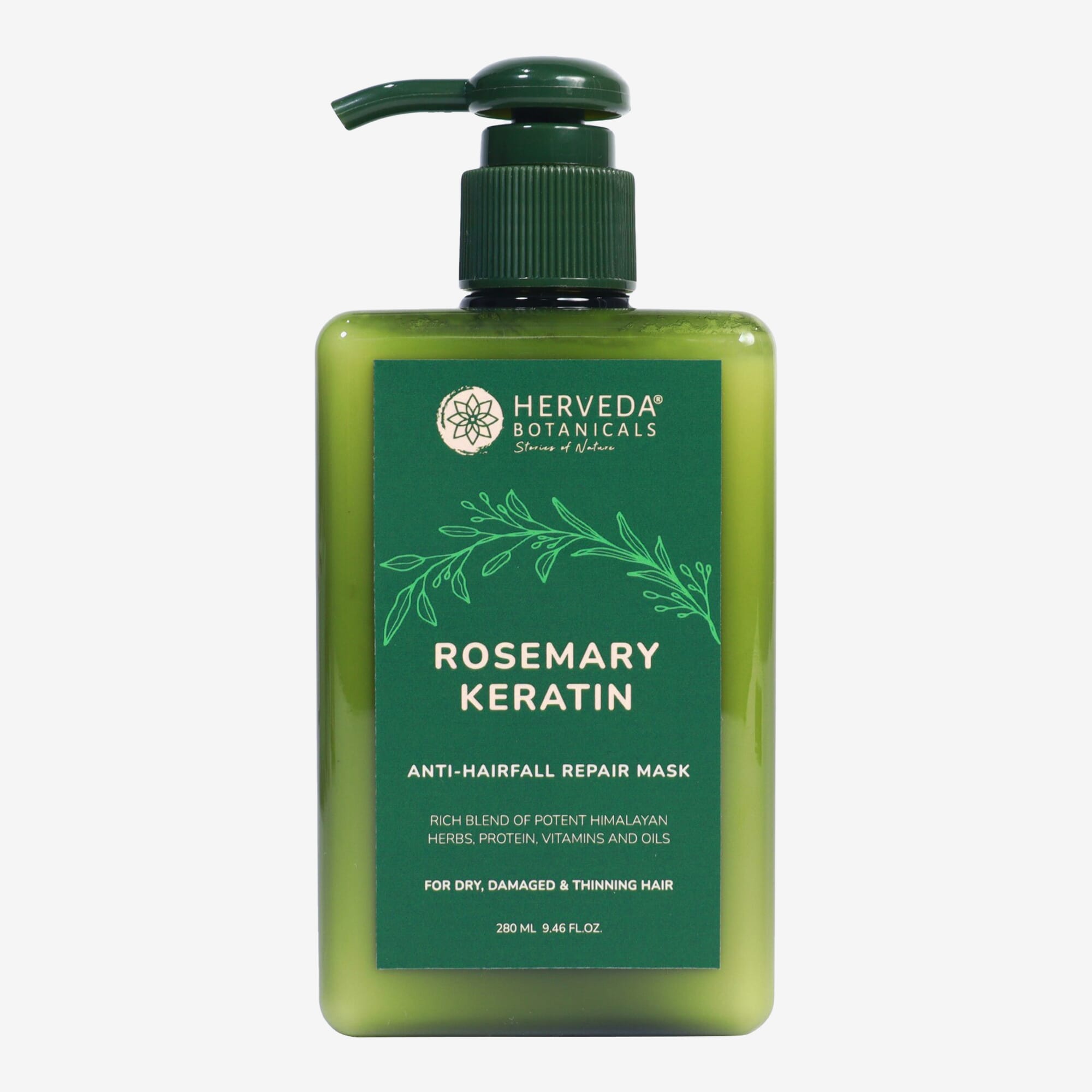 Herveda Botanicals Rosemary Keratin Anti Hairfall Repair Mask 280 Ml