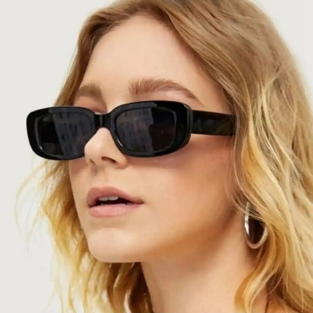LB Square Full Black Sunglasses For Women