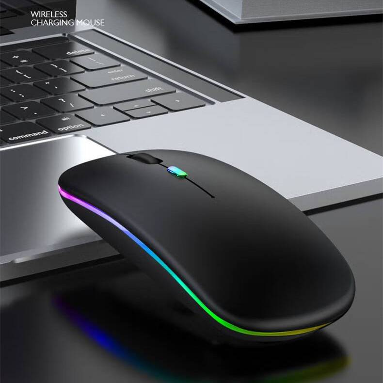 Rechargeable Bluetooth Mouse Silent Luminous Wireless Mouse For Computer Laptop Work