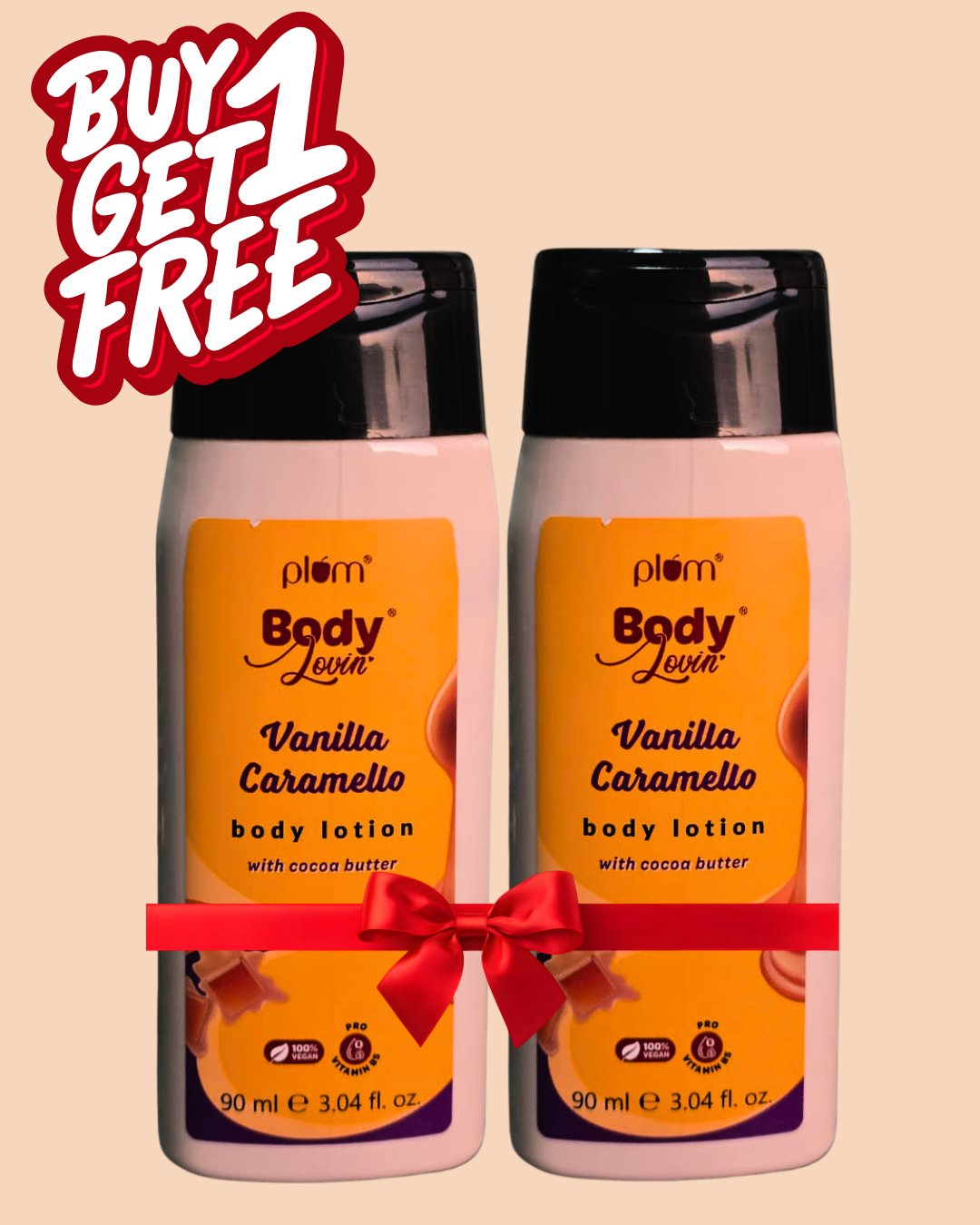 Plum Goodness Vanilla Caramello body lotion | 90ml - image 1