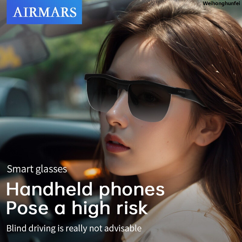 WeihonghunfeiUV touch anti-assistant HIFI call glasses sunglasses smart MG10AIRMARS bluetooth outdoor sports headphones voice men and women 2025 New