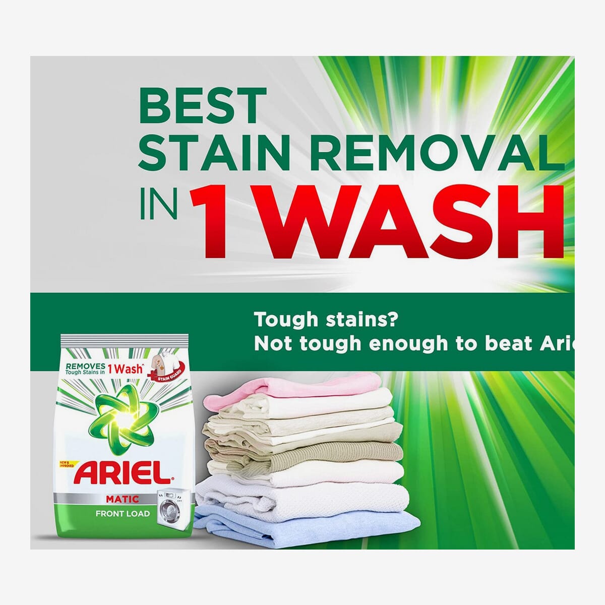 Ariel Matic Front Load Detergent Powder- 2.9kg