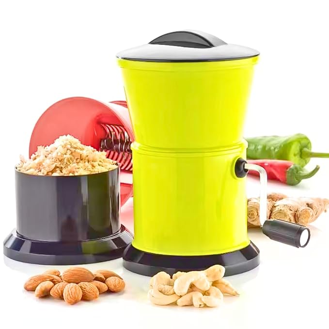 Mirchi & Dry Fruit Cutter | Sharp Blade Vegetable & Nut Chopper | Compact Round Chilly Cutter | Efficient Food Processor | Easy-Clean Onion Chopper | Pack of 1, Multicolor