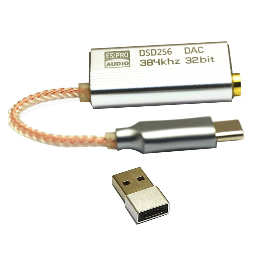 ES9318 USB Type C Headphone Adapter HiFi Decoding AMP Adapter
